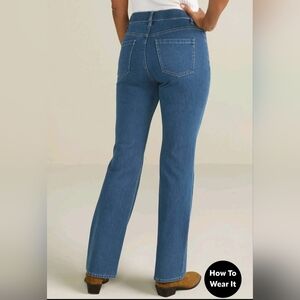 Soft surroundings ultimate pull on Bootcut jeans size XL stretch